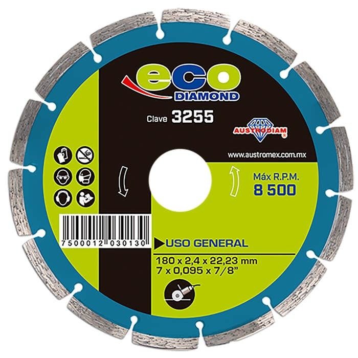 Disco Diamante 7" Rin Segmentado, Austromex Eco Diamond [3255]
