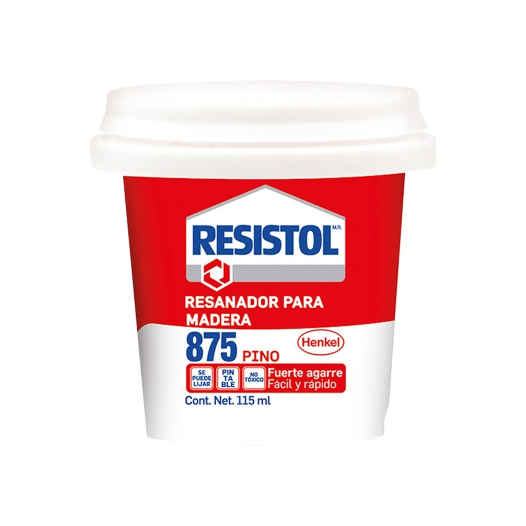 Resanador 875 Para Madera 115 ml, Color Pino, Resistol [7501028811775]