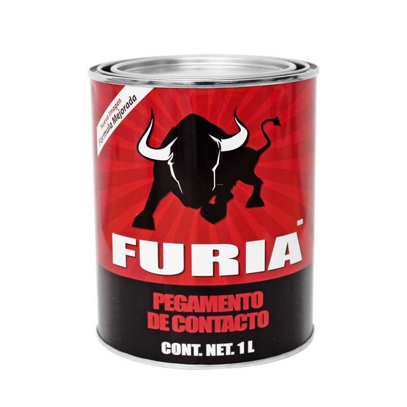 Pegamento De Contacto Amarillo, 1 L, Furia [7501028817043]