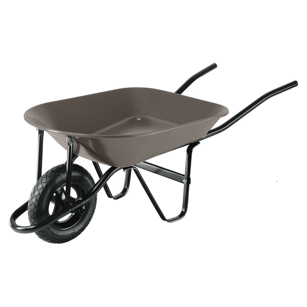 Carretilla 4.5 ft3 Gris, Bastidor Tubular, 250 kg, Pretul [22647]