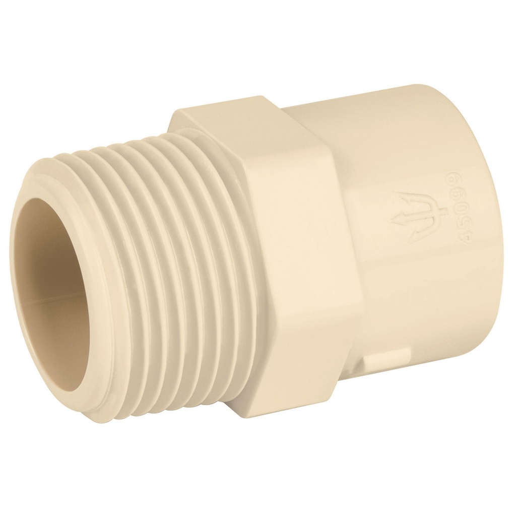 Cre/Conector Macho 3/4" (19 mm) De CPVC [CM34CPVC]