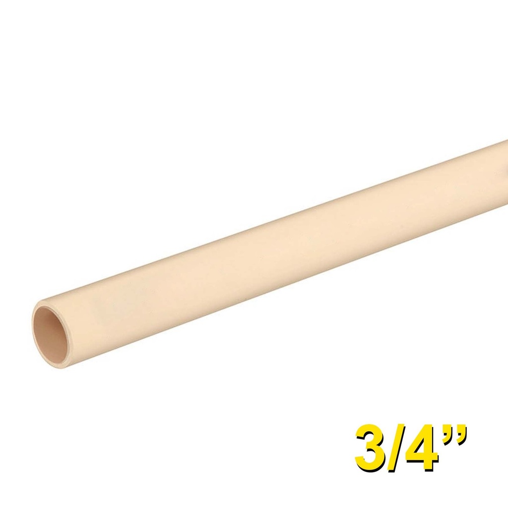Tubo 3/4" (19 mm) De CPVC, Por Metro [TU34CPVCPM]