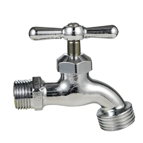 [70049] Llave De Nariz Para Jardín 1/2", Zinc Cromado, 145 g, Solvex [SF-70049]