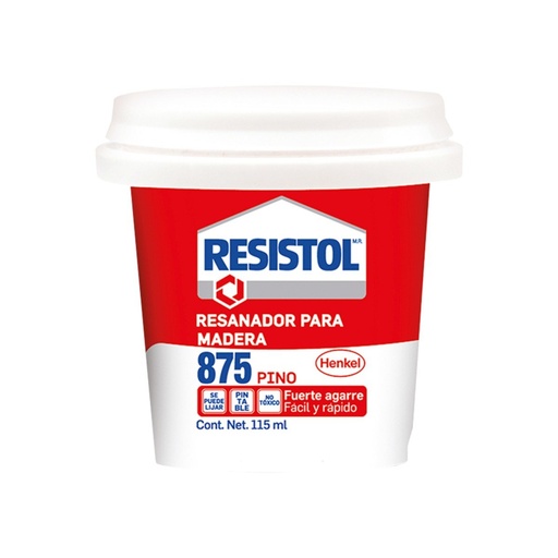 [7501028811775] Resanador 875 Para Madera 115 ml, Color Pino, Resistol [7501028811775]