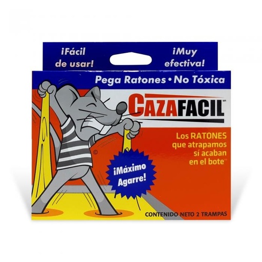 [7501063300029] Trampa Pegajosa Ratones Chica, Caja 2 Piezas, CazaFacil [7501063300029]