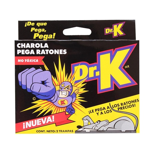 [7501063300067] Trampa Pegajosa Chica Para Ratones, 2 Piezas, Dr. K [7501063300067]