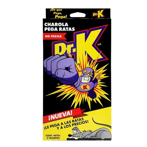 [7501063300074] Trampa Pegajosa Grande Para Ratones, 2 Piezas, Dr. K Caza Facil [7501063300074]