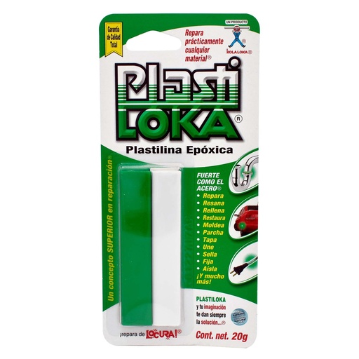 [7501102630001] PlastiLoka 20 g, Verde [7501102630001]