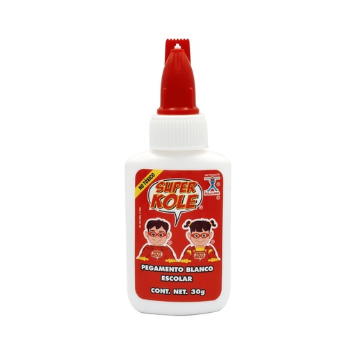 [LYS030G0815] Pegamento Blanco Escolar 30 g, Super Kole [LYS030G0815]
