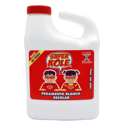 [LYS900G0815] Pegamento Blanco Escolar 900 g, Super Kole [LYS900G0815]