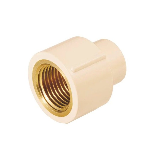 [CH12CPVCIM] Cri/Conector Hembra 1/2" De CPVC Con Inserto Metálico [CH12CPVCIM]