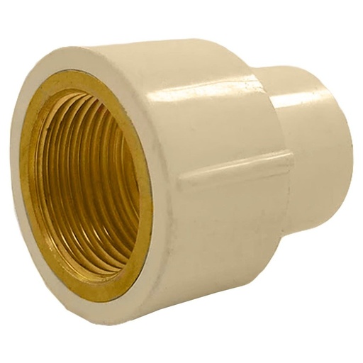 [CH1CPVCIM] Cri/Conector Hembra 1" De CPVC Con Inserto Metálico [CH1CPVCIM]