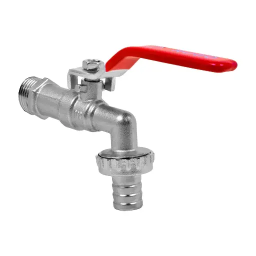 [F100108] Llave De Nariz Para Jardín 1/2", Esfera, Zinc, 97 g, Solvex [R-2101G]
