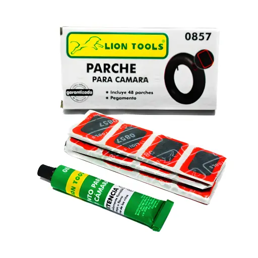 [L0857] Parches Para Camara, 48 Parches y Pegamento, Lion Tools [L0857]